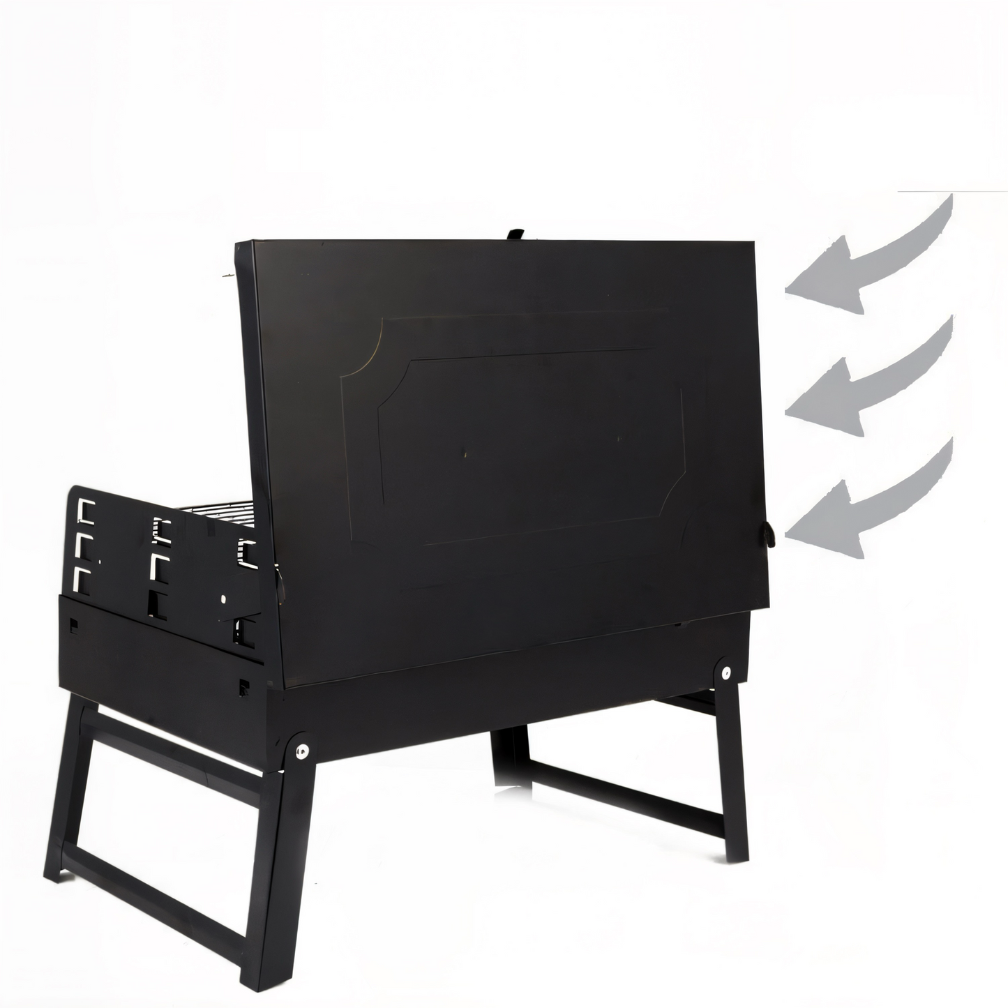 Premium Tragbarer Holzkohlegrill – Klappbarer BBQ-Grill mit Belüftung & Aschesystem | Kompakt, Stabil & Ideal für Camping, Garten & Terrasse