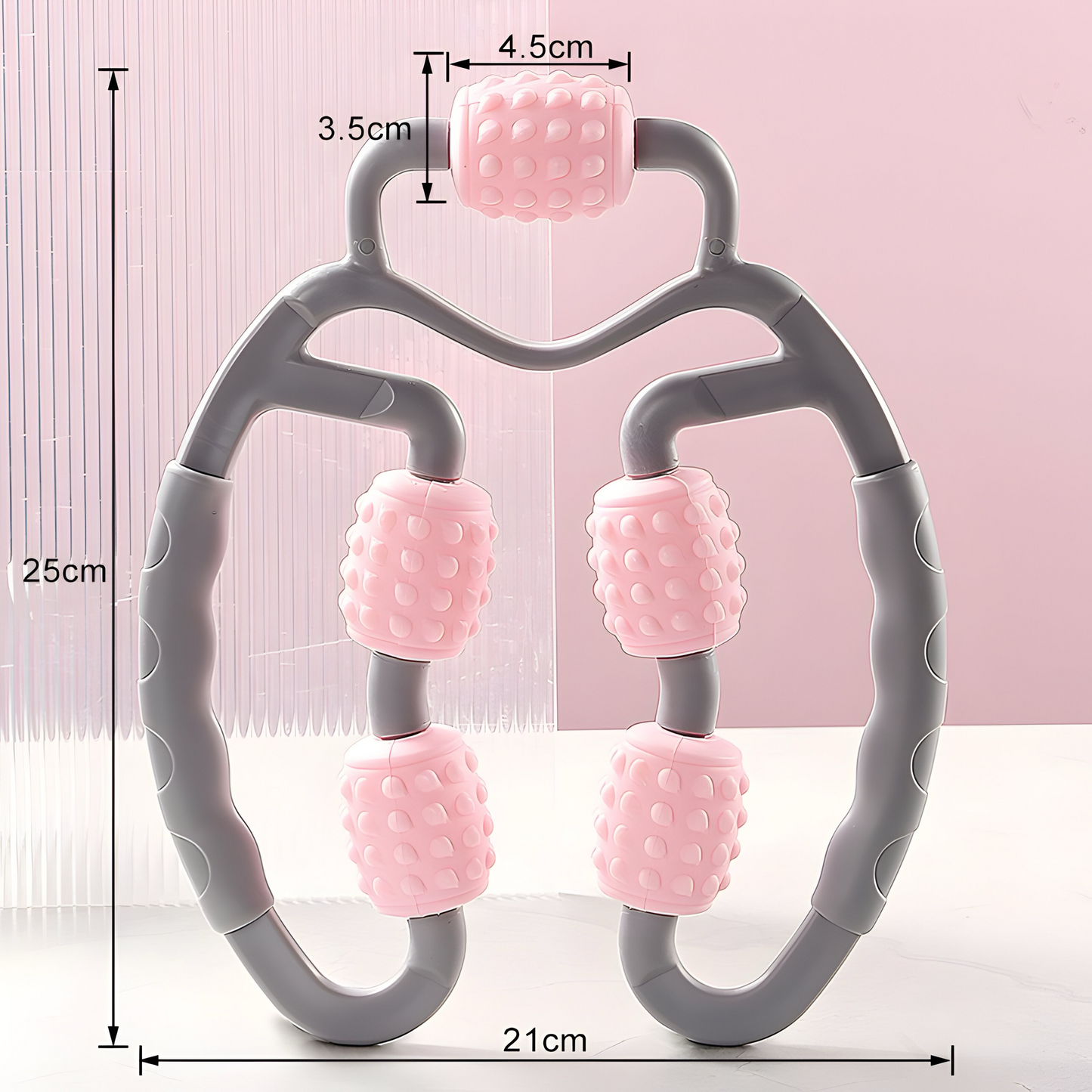 360° Muskelmassage Roller – Tiefengewebsmassage für Schmerzlinderung & Entspannung | Fördert die Durchblutung | Ideal für Nacken, Schultern, Arme & Beine | Ergonomisch & rutschfest
