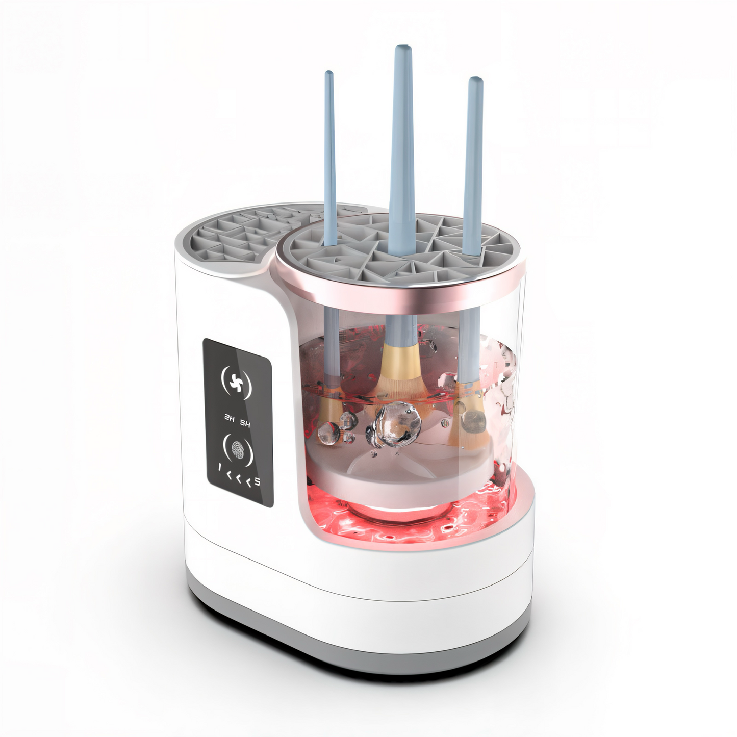 Wiederaufladbarer Make-up-Pinselreiniger | Automatisches 2-in-1 elektrisches Reinigungs- und Trocknungsgerät – Kein Akku erforderlich | Professionelle Waschstation für Make-up-Pinsel