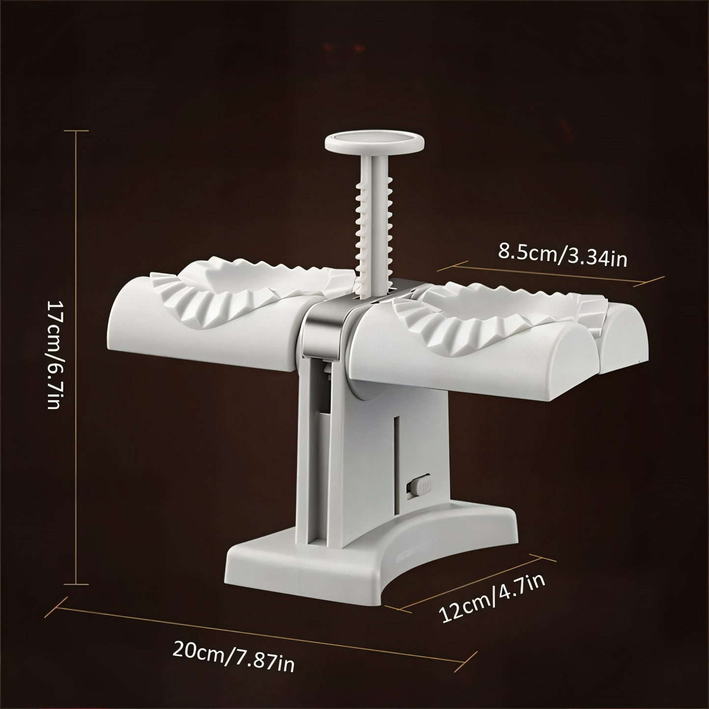 2-in-1 Dumpling Maker & Teigtaschenformer – Doppelte Presse für Maultaschen, Ravioli & Gyoza | BPA-frei, Edelstahl, Einfach & Schnell
