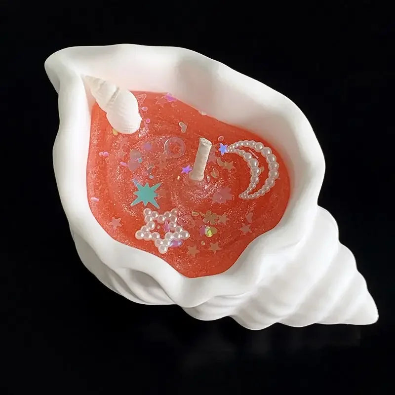 Kreative Sea Shell Aromatherapy Kerzen- Sternfisch- und Muschel-Design, Perfekt für Entspannung und Dekoration
