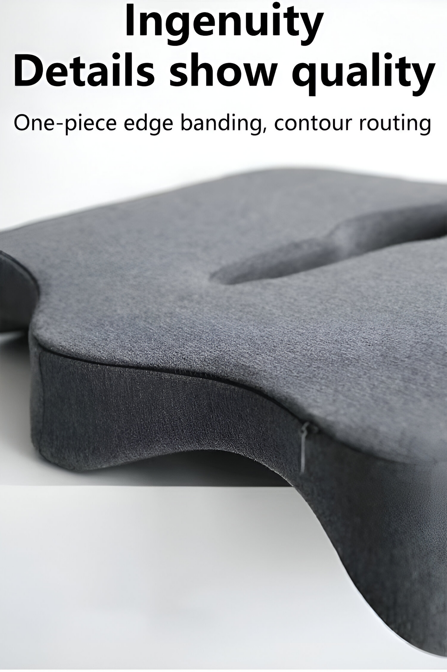 Orthopädisches Sitzkissen aus Memory Foam – Ergonomisches Steißbeinkissen gegen Rücken-, Ischias- & Steißbeinschmerzen – Atmungsaktiv, rutschfest & Dr