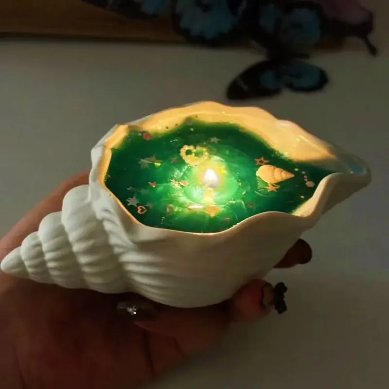 Kreative Sea Shell Aromatherapy Kerzen- Sternfisch- und Muschel-Design, Perfekt für Entspannung und Dekoration