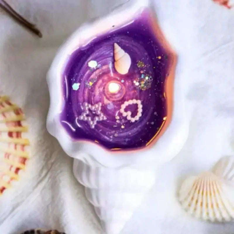 Kreative Sea Shell Aromatherapy Kerzen- Sternfisch- und Muschel-Design, Perfekt für Entspannung und Dekoration